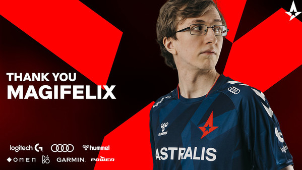Astralis trennt sich von Mid-Laner MagiFelix