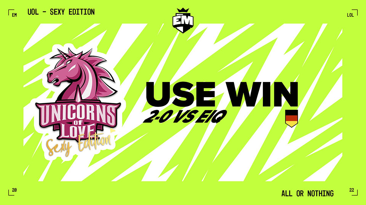 Unicorns erreichen ungeschlagen das Main-Event der EU Masters