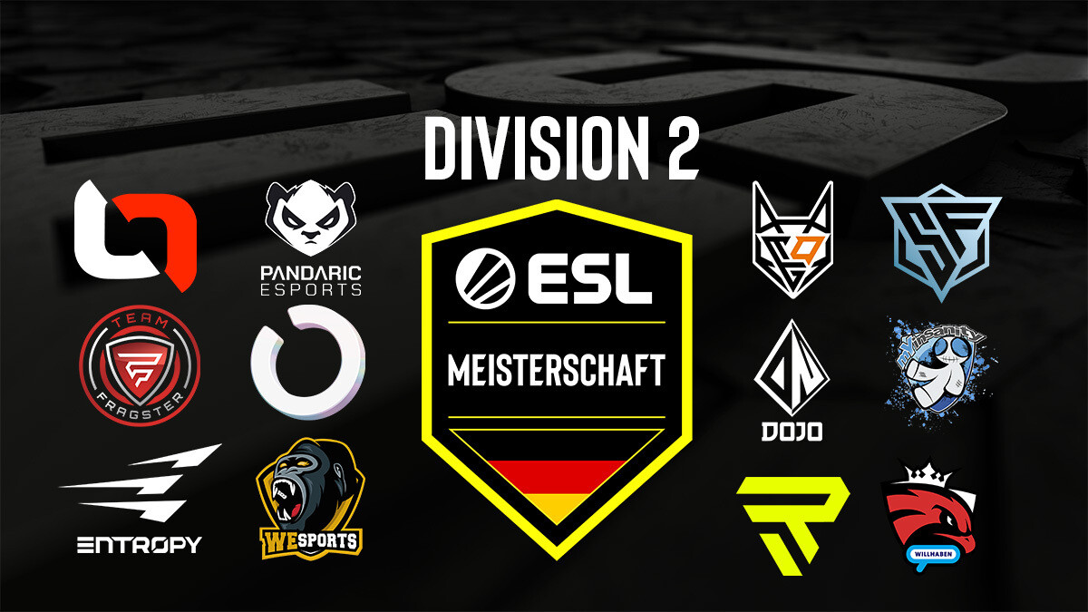 Start der Division 2 der ESL Meisterschaft - Infos zu Teams und Streams