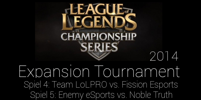 LCS Expansion Tournament 2014 - Die Teams im Detail (#4)