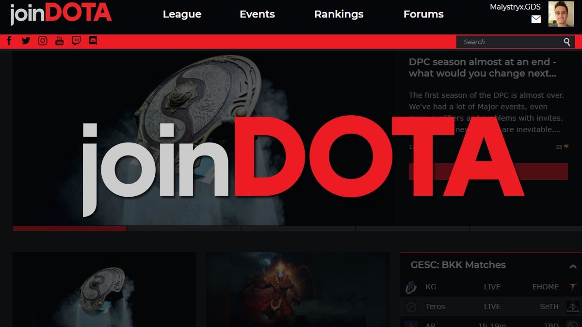 Welcome to joinDOTA 3.0!  Our website redesign has arrived