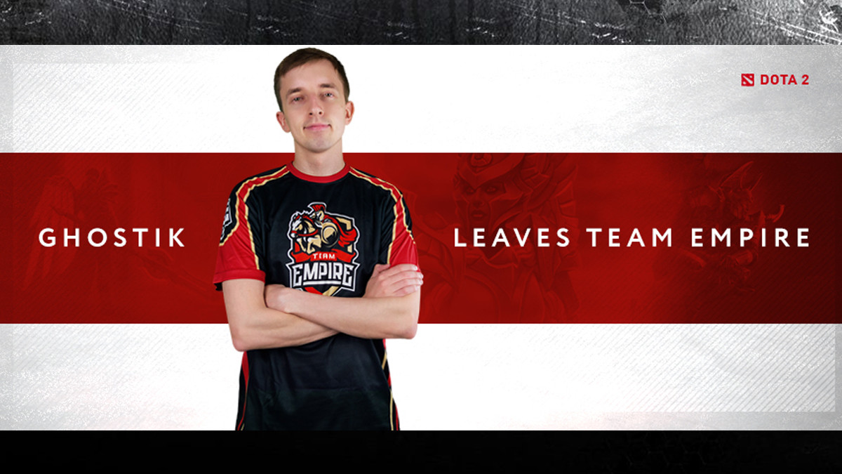 'Farewell, friend' - Ghostik moving on from Team Empire