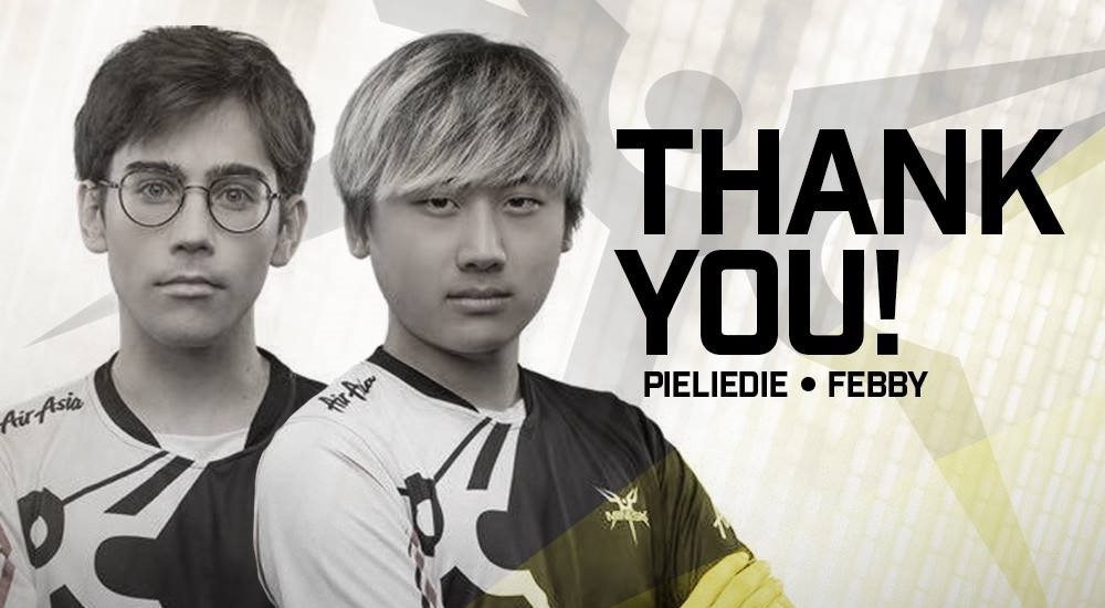 Mineski drops pieliedie and Febby from their roster