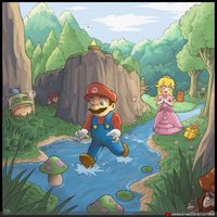 Prinzessin Peach und ihre Super Marios