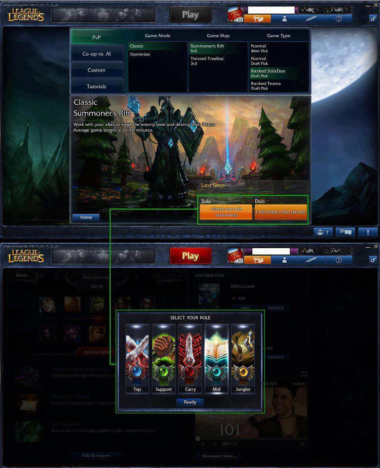 Matchmaking 3v3 lol