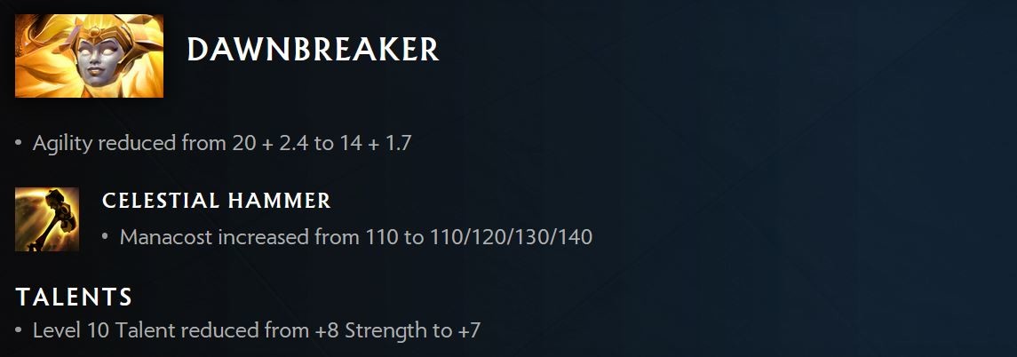 Patch 7.29c balances Dawnbreaker and slows Invoker's attack speed