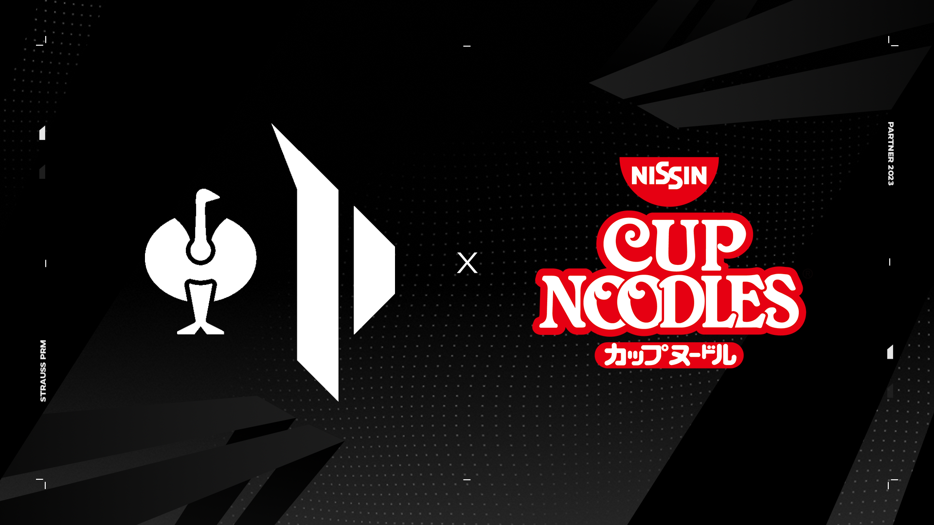 Das Bild zeigt das Logo der Prime League sowie das von Nissin Cup Noodles.